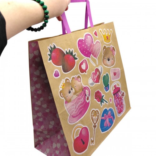 Пакет паперовий КРАФТ 32х15х30 см (Bourgeois)