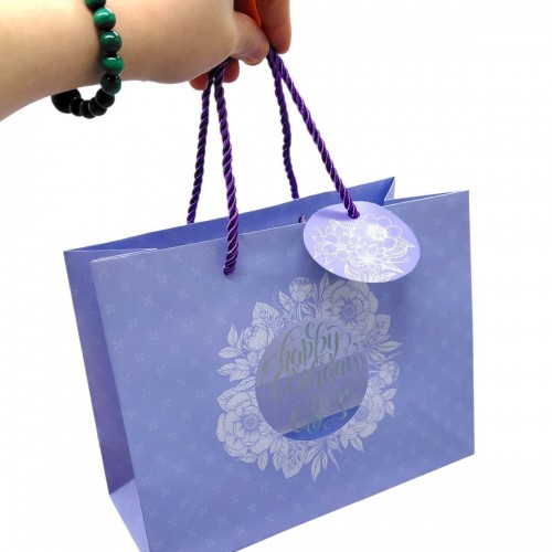 Пакет паперовий 23х18х10 Пакет бумажный, подарочный, 23х18х10 смсм, GB-24082 (Art studio of Happiness)