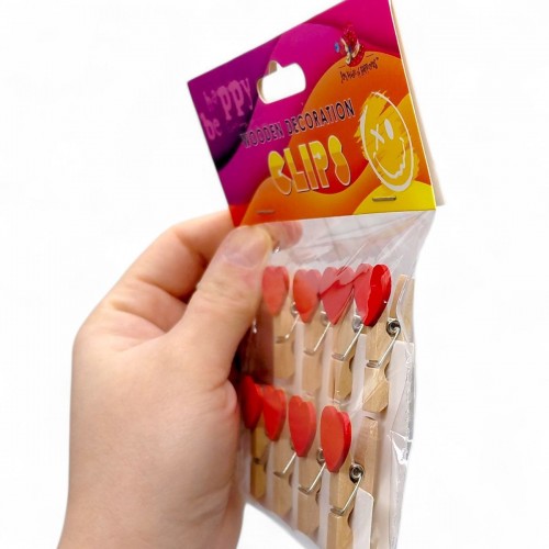 Деревянные декоративные зажимы, 6 шт. (MiC)