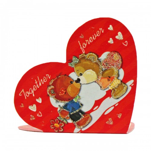 Листівка "Валентинка", мини (Апельсин)