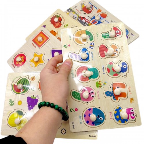 Вкладыши деревянные (ГЕОМЕТРИЯ) (MiC)