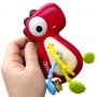 Погремушка "Динозавр" (поп-ит, резиновые прорезыватели и элементы для перетаскивания) (КРАСНЫЙ) (MiC)