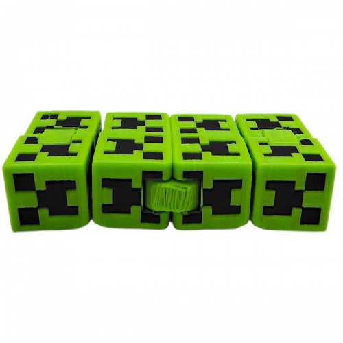 Антистресс 3d печать "Куб бесконечности (Крипер Minecraft)" (MiC)
