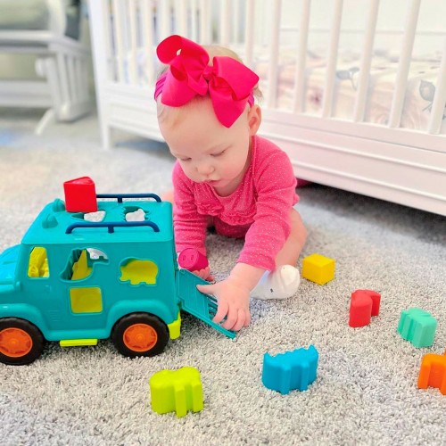 Игровой набор-сортер - Грузовик Сафари (цвет море) (Battat)