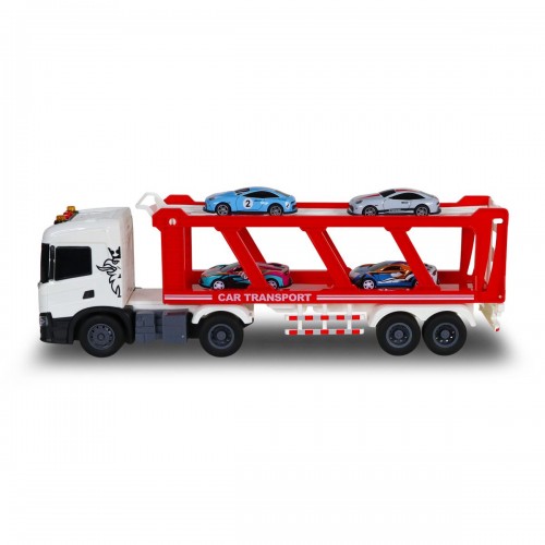 Игровой набор серии Large Truck – Автоперевозчик Scania (4 машины, свет, звук) (TechnoDrive)