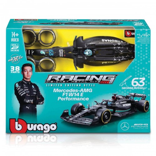 Авто-конструктор - Mercedes-AMG F1 W14 E Performance(1:24)(#44) (Bburago)