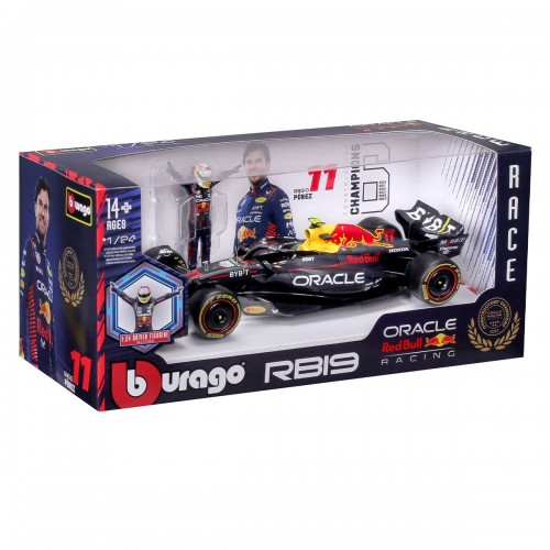 Автомодель с фигуркой - Red Bull Racing RB19 (1:24) (Bburago)
