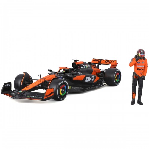 Автомодель с фигуркой - McLaren MCL38 (1:24) (Bburago)