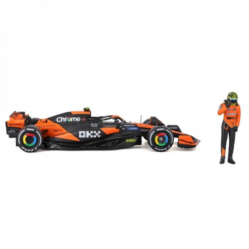 Автомодель с фигуркой - McLaren MCL38 (1:24) (Bburago)