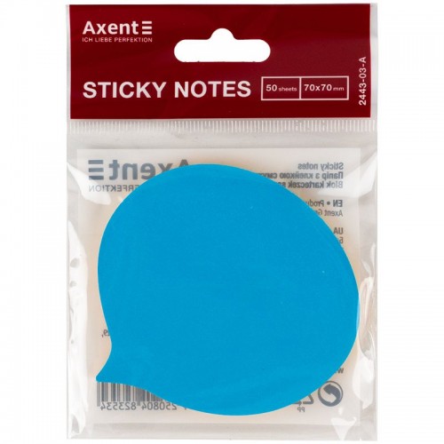 Блок бумаги с липким слоем фраза 70х70 мм, 50 л. (Axent)