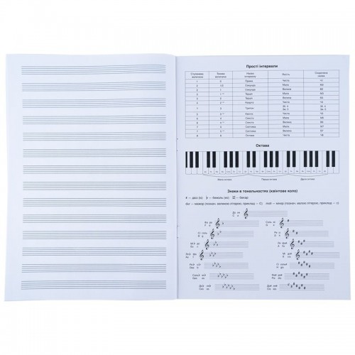 Тетрадь для нот А4, 20 л, SP (Kite)