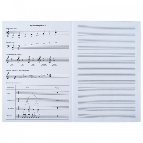 Тетрадь для нот А4, 20 л, HP (Kite City)