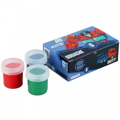 Гуашь, 6 цв., 20мл TF (Kite)