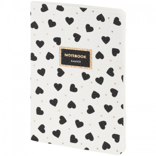 Книга записная A6,60 арк., кл., Black&White (Axent)