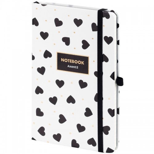 Книга записная Partner, 125х195 мм, 96 арк., кл, Black&White (Axent)