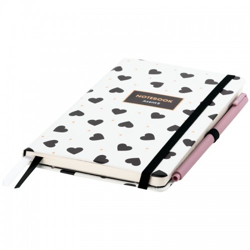 Книга записная Partner, 125х195 мм, 96 арк., кл, Black&White (Axent)