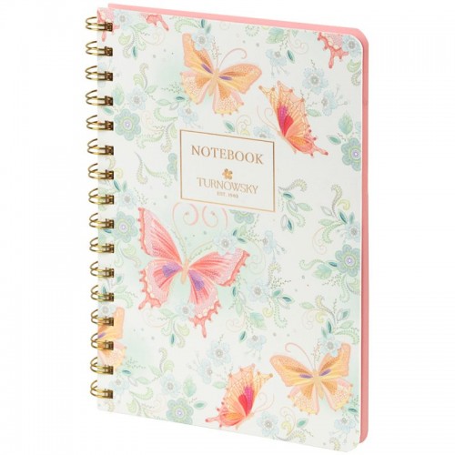 Блокнот на спирали тв. об., А5, 80 арк,кл,TR,Nat Melody 1 (Axent)