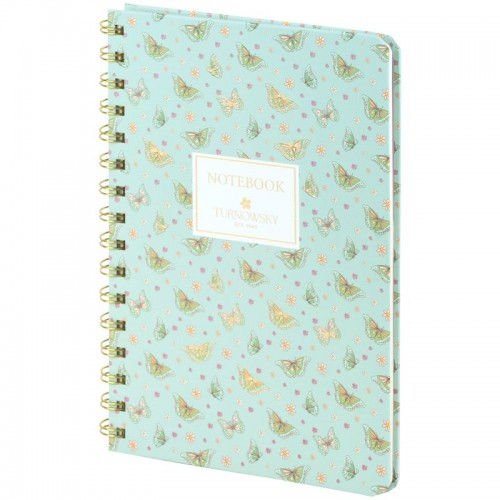 Блокнот на спирали тв. об., А5, 80 арк,кл,TR,Morning Dew 3 (Axent)