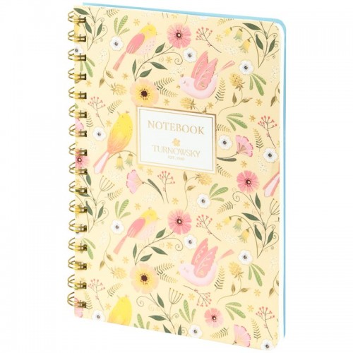 Блокнот на спирали тв. об., А5, 80 арк,кл,TR,Secret Garden 2 (Axent)