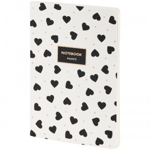 Книга записная A5,60 арк., кл., Black&White (Axent)