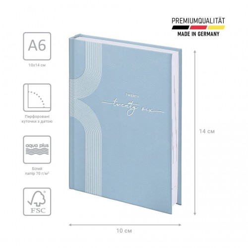 Ежедневник 2026 карманный Torino Trend голубой (BRUNNEN ДК)
