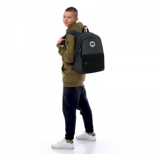 Рюкзак GoPack Education Teens 141L Черный, серый (GoPack)