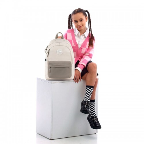 Рюкзак GoPack Education Teens 141L бежевий, коричневий (GoPack)