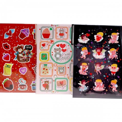 Видання для дозвілля Набір наліпок "Love" В6, 2 арк. (микс) (MiC)