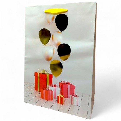 Пакет бумажный (48х12х33 см) микс видов (Malevaro)