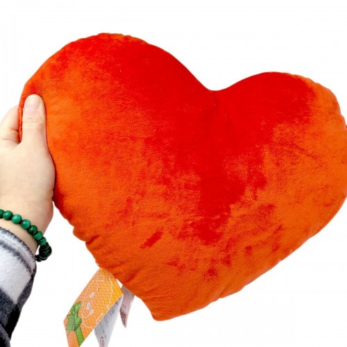 Подушка з принтом "Серце. Котики" 36х27 см (Копиця)