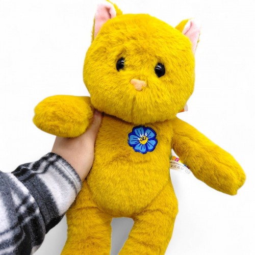 Мʼяка іграшка "Кошеня Victory" 29 см (КОРИЧНЕВА) (Копиця)