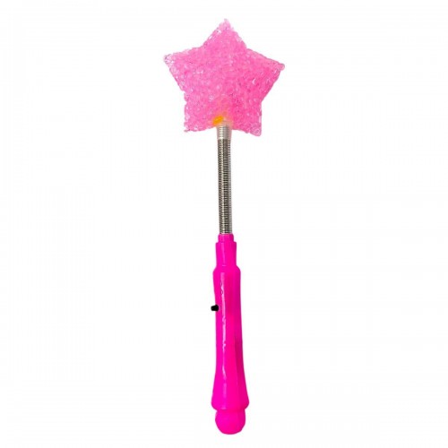 Палочка светяшка, праздничная (микс видов: сердечко, цветок, звездочка) РОЗОВАЯ (MiC)