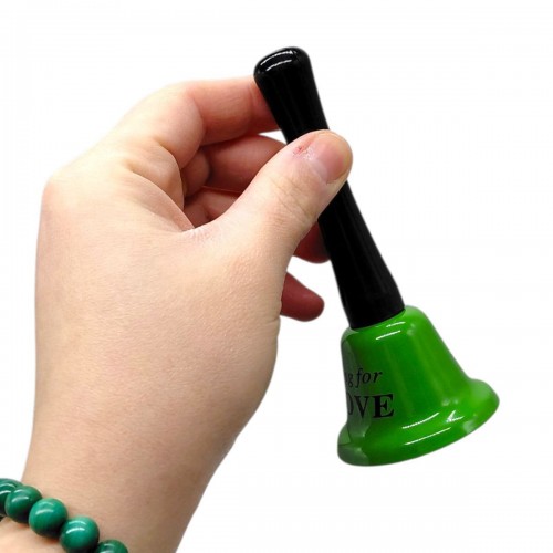 Дзвіночок довгий "LOVE" 12,5 см (ПОМАРАНЧЕВИЙ) (MiC)