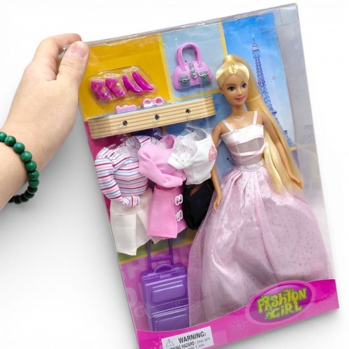 Лялька "Lucy" з аксесуарами, блідо-рожевий (MiC)