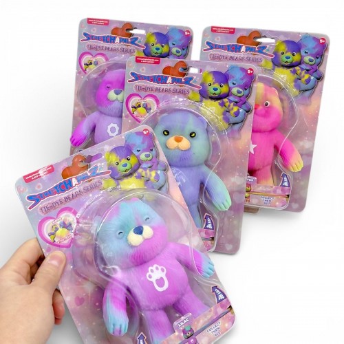 Игрушка-тянучка "Стрейчапалз" 14см, серия TIE DYE BEARS (ВИД2) (MiC)