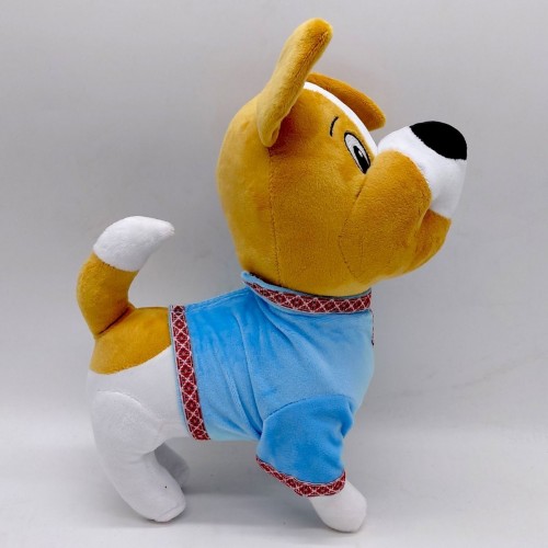 М'яка іграшка "Пес Патрон у вишиванці" 28 см (БЛАКИТНІЙ) (Nikopol)