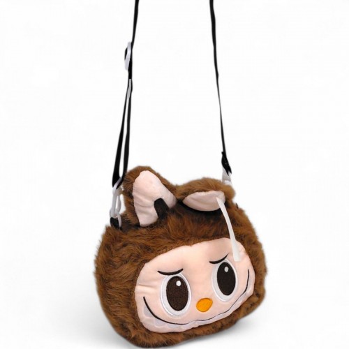 Мяка іграшка-сумочка "LABUBU/ЛАБУБУ" (Бузковий) (MiC)