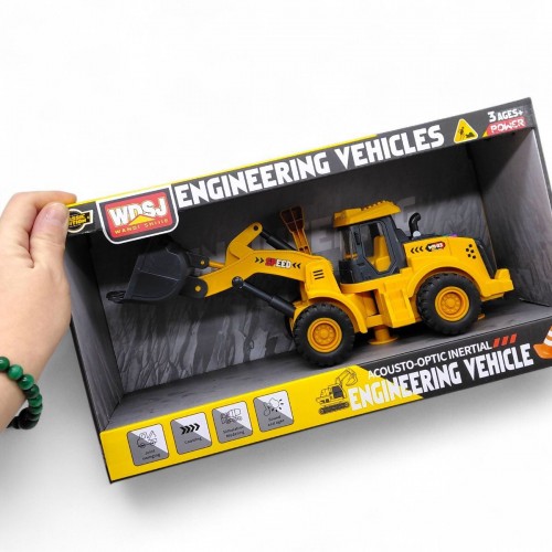 Іграшка будівельна машинка Бульдозер зі світлом і звуком масштаб 1:16 (MiC)