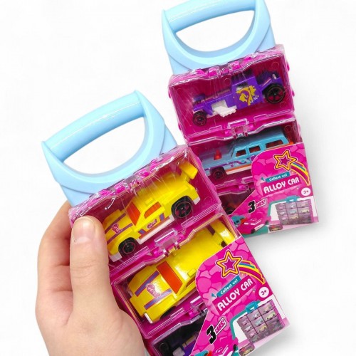 Набор машин (3 шт) металлопластик (микс видов) (MiC)