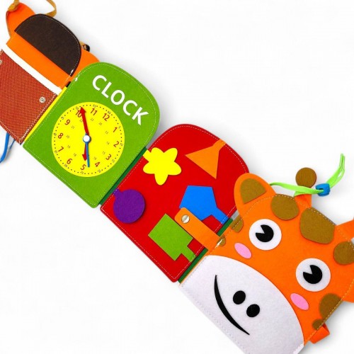 Логическая папка (фетр, часы, застежки, счеты, шнуровка, ремешок) (MiC)