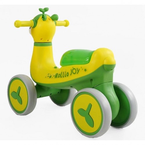 Велобег JOY 4-х колесный (колеса PU, рама пластик, УКРАИНСКОЕ ВЗУЧИВАНИЕ и подсветка) в коробке (Joy Toy)