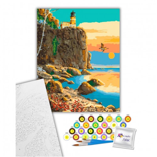 Картина по номерам "Маяк Сплит-Рок" 40x50 см (art craft)