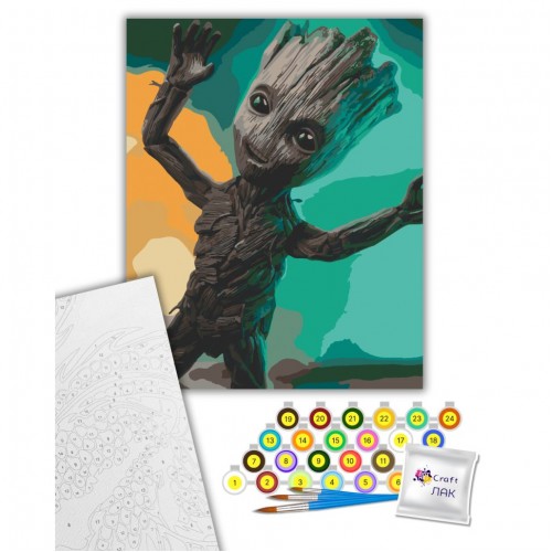 Картина по номерам "Грут танцует" 40х50 см (art craft)