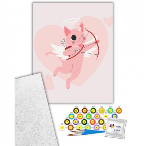 Картина по номерам "Хвостатый Купидон" 40х50 см (art craft)