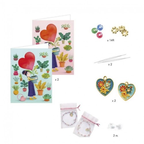 Набір для виготовлення браслетів дружби "Серця" (Djeco)