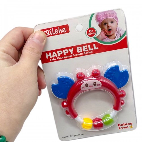 Цветной прорезыватель "Краб" (2х16х11) (MiC)