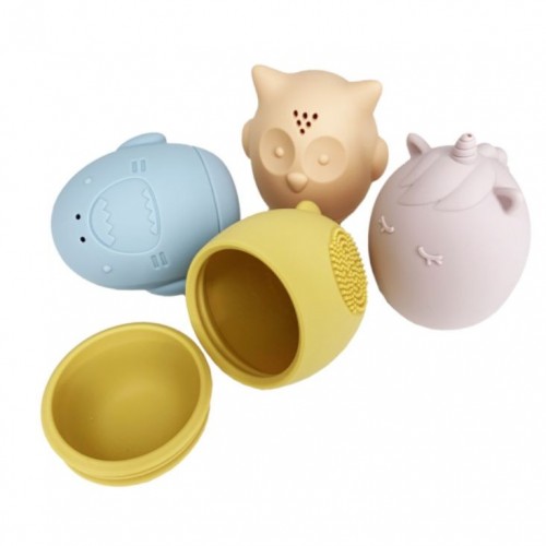 Набір силіконових іграшок для купання (Лісові тварини) (Mega Zayka)