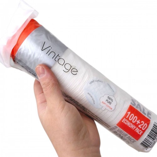 Ватні диски (100+20 шт) Economy Pack (Vintage)