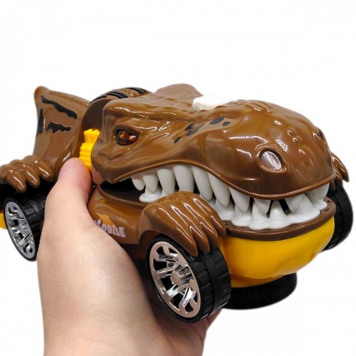 Машина "Крокодил" з димом, світлом і музикою, в коробці ZR192-3 р.22*8,8*10,4см (RONG XIAN YI)