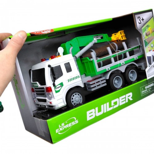 Фрикционная грузовая машинка с погрузчиком и дровами (WENYI)